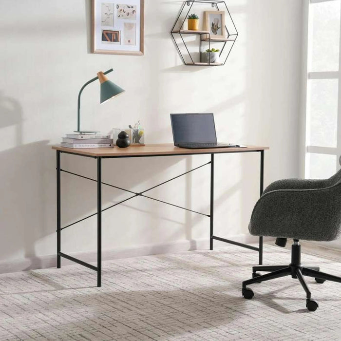Elona Writing Desk - Natural Black Pan Home
