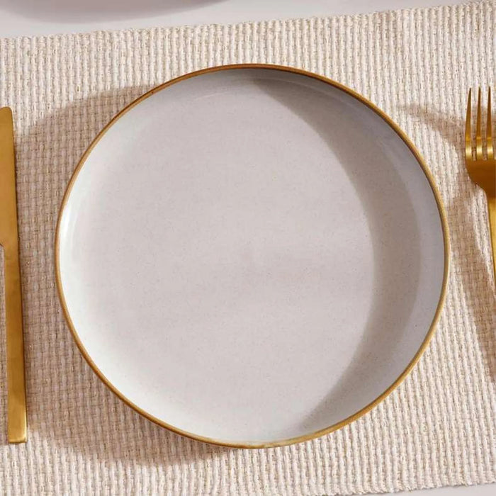 Elsa Reactive 16-Piece Stoneware Dinner Set - Grey