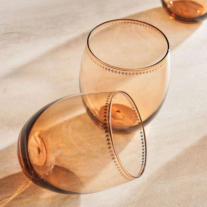 Elven 4-Piece Dof Glass Set 460Ml -Amber