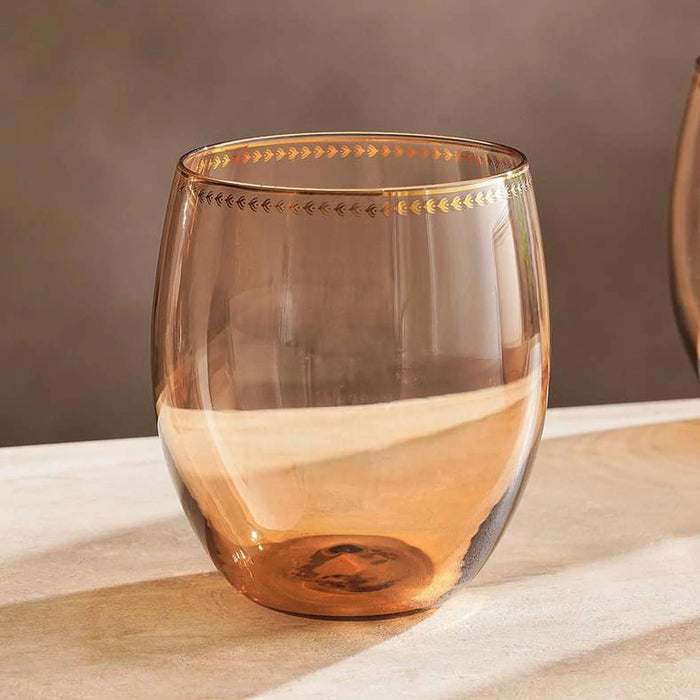 Elven 4-Piece Dof Glass Set 460Ml -Amber