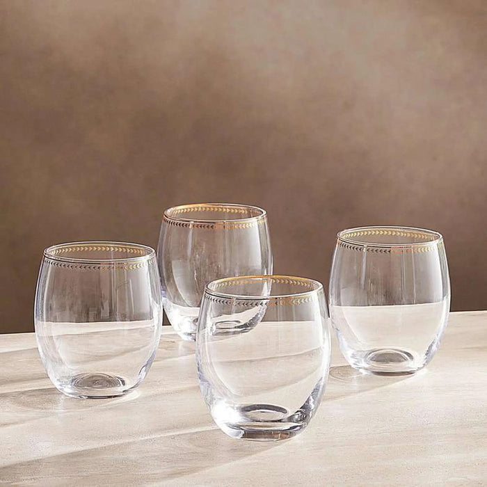 Elven 4-Piece Dof Glass Set 460Ml-Clear