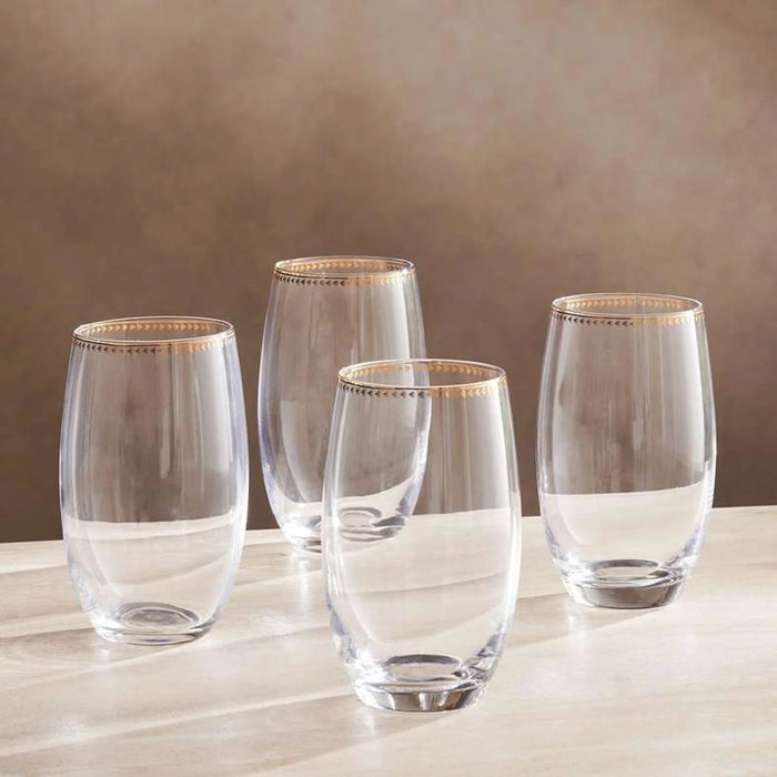 Elven 4-Piece Highball Glass Set 580Ml -Clear
