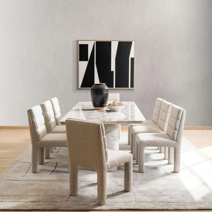 Embellish 8 Seater Dining Table Concrete - White Grey