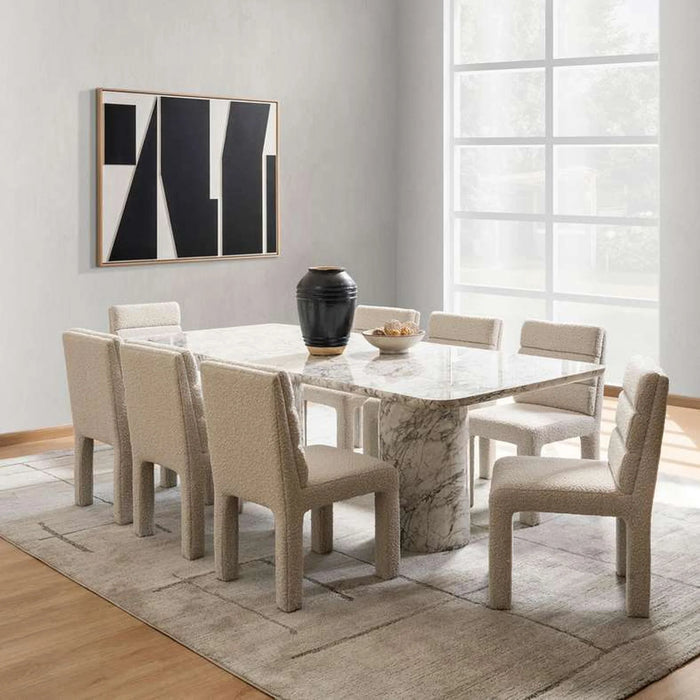 Embellish 8 Seater Dining Table Concrete - White Grey