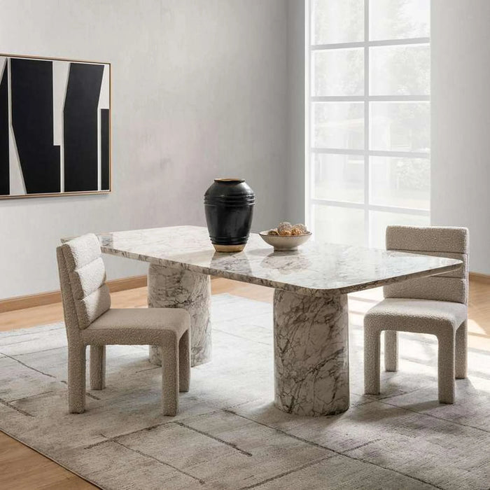 Embellish 8 Seater Dining Table Concrete - White Grey
