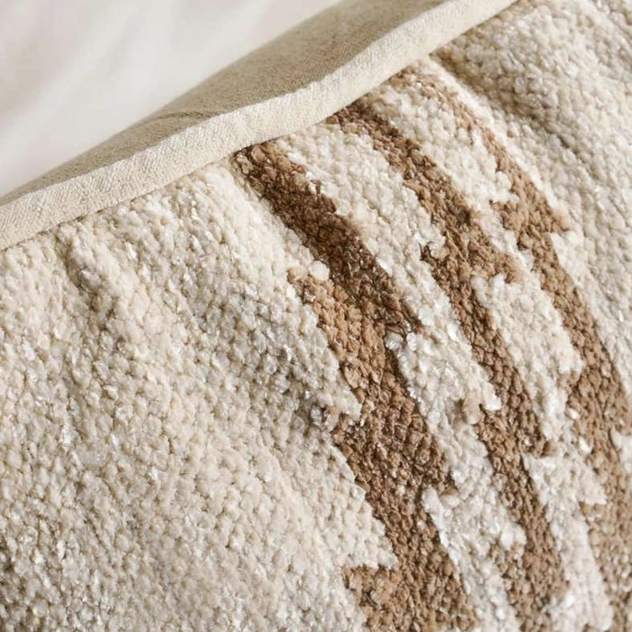 Emberlux Handwoven Chenille Down Alt Filled Cushion 50X50Cm - Ivory Pan Home