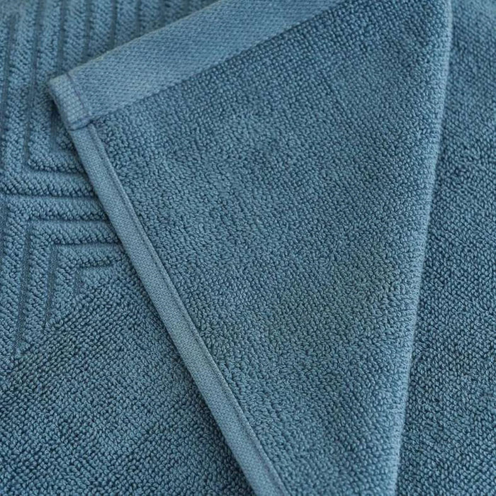 Embossa Textured Bath Sheet 90X150Cm - Blue