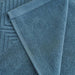 Embossa Textured Bath Towel - Blue Pan Home