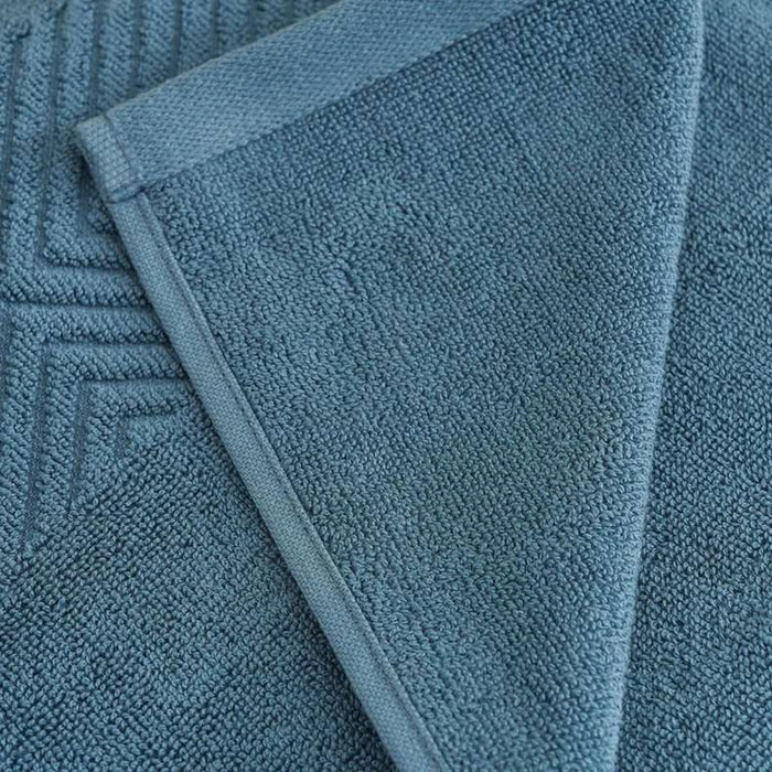 Embossa Textured Hand Towel 50X90Cm - Blue