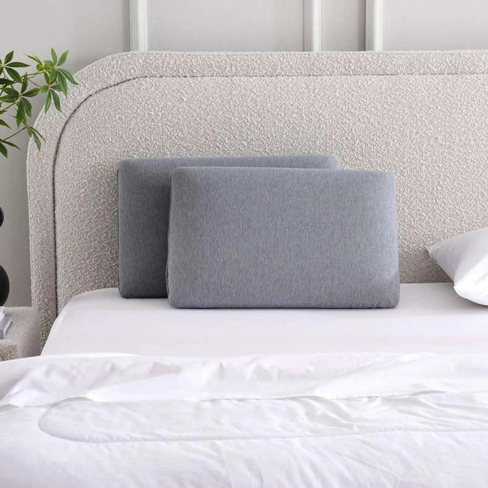 Embrace Twin Pack Memory Foam Pillow - Grey Pan Home