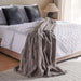 Embriva Ribbed Fur Blanket 150X200Cm - Grey Pan Home