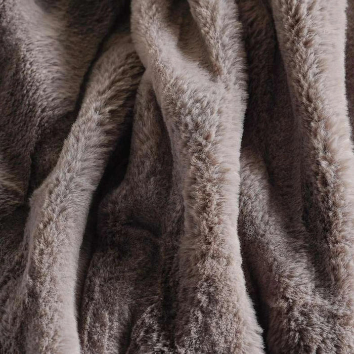 Embriva Ribbed Fur Blanket 150X200Cm - Grey Pan Home