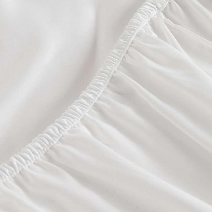 Eminence Living 3-Piece Full Fitted Sheet Set 120X200+33Cm - White