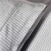 Eminence Living Stripe 3-Piece Full Duvet Cover Set 160X200Cm - Silver Grey Pan Home
