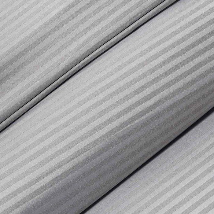 Eminence Living Stripe 3-Piece Super King Duvet Cover Set 260X220Cm - Silver Grey