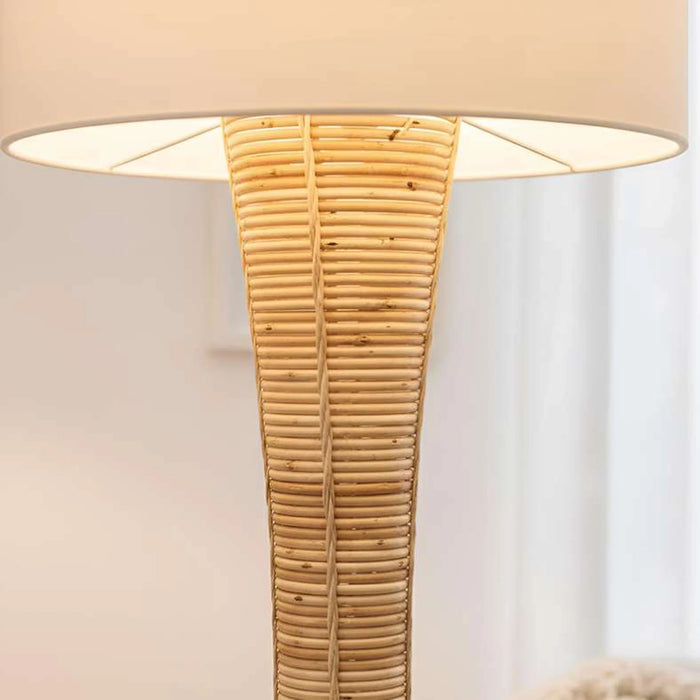 Emory Hand Woven Rattan Floor Lamp 42X145Cm - Natural