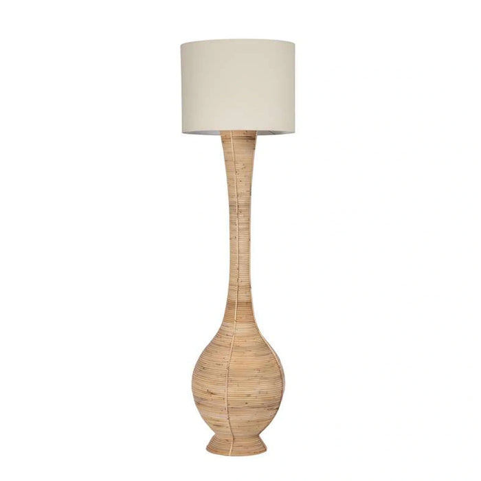 Emory Hand Woven Rattan Floor Lamp 42X145Cm - Natural