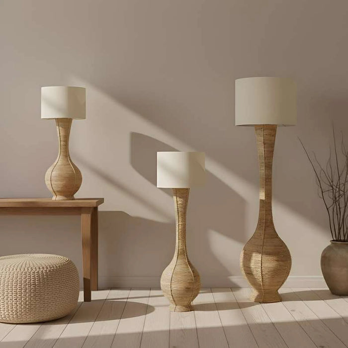 Emory Hand Woven Rattan Table Lamp 32X106Cm - Natural
