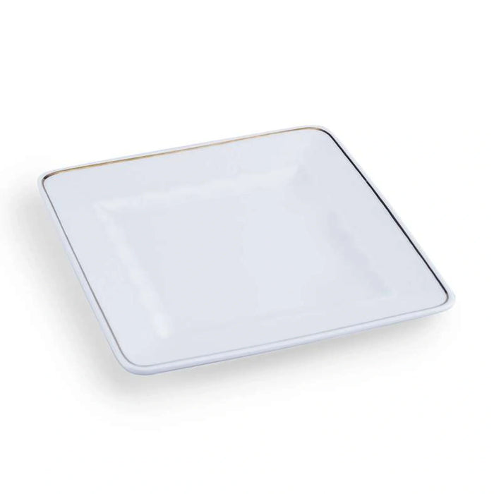 Empire Porcelain Square Side Plate Dia19Cm - White