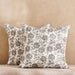 English Garden 2Piece Cotton Printed Cushion Cover Set 50X50Cm - Grey Pan Home