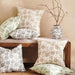 English Garden 2Piece Cotton Printed Cushion Cover Set 50X50Cm - Grey Pan Home