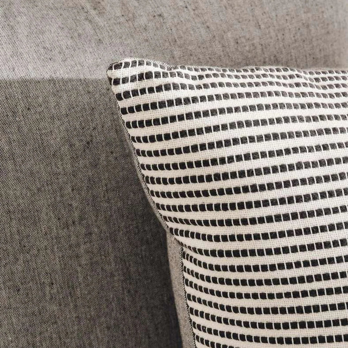 English Garden 2Piece Cotton Rib Cushion Cover Set 50X50Cm - Grey Pan Home