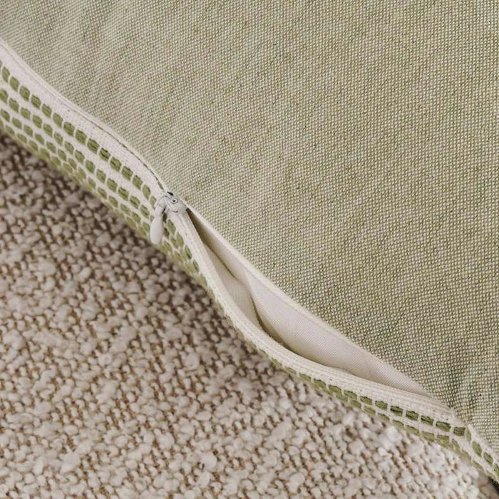 English Garden 2Piece Cotton Rib Cushion Cover Set 50X50Cm - Sage Pan Home