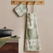 English Garden Cotton Printed Apron 60X70Cm - Sage Pan Home