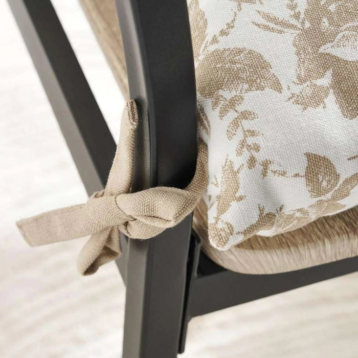 English Garden Printed Cotton Chairpad 40X40Cm - Beige Pan Home
