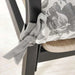 English Garden Printed Cotton Chairpad 40X40Cm - Grey Pan Home