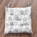 English Garden Printed Cotton Chairpad 40X40Cm - Grey Pan Home