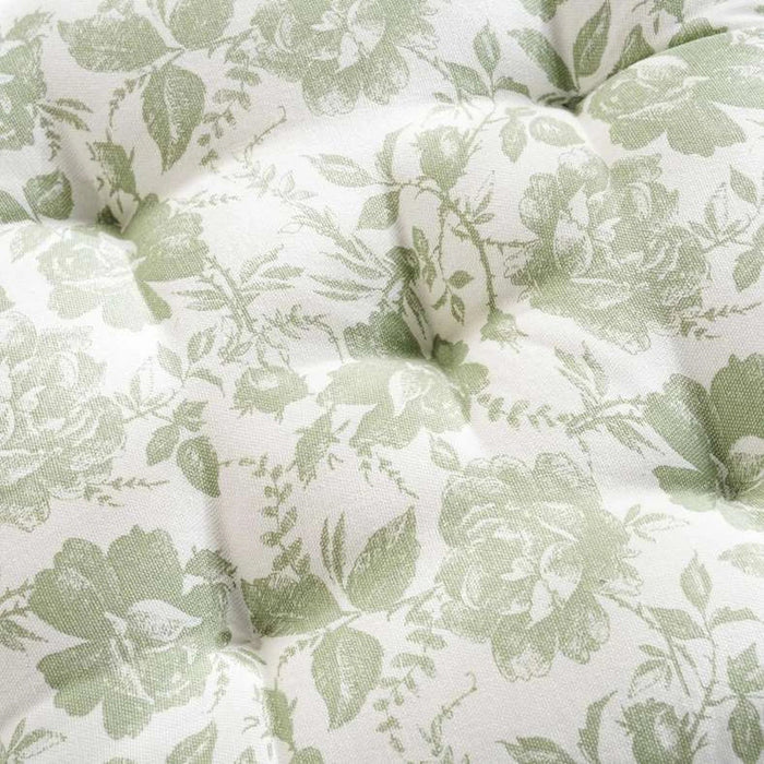 English Garden Printed Cotton Chairpad 40X40Cm - Sage Pan Home