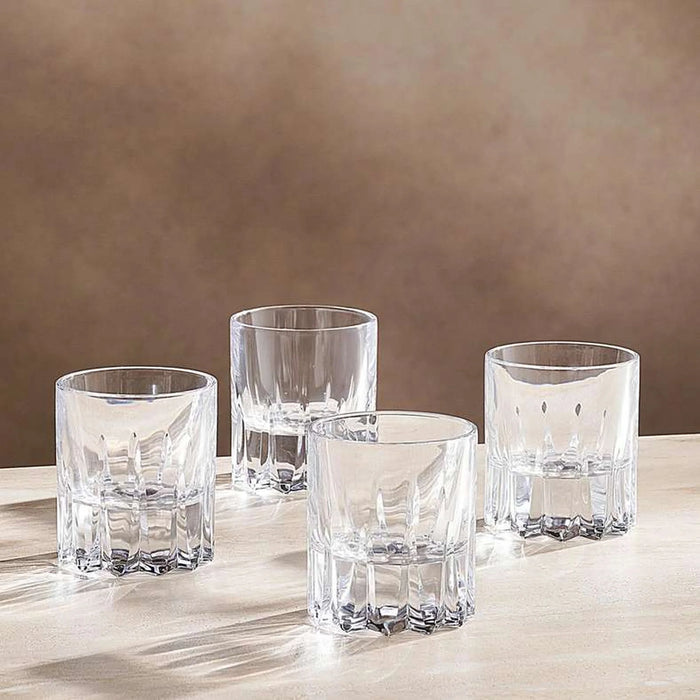 Engraved 4-Piece Glass Set 200Ml -Clear