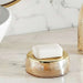 Enigma Glass Soap Dish 13X9X3Cm-Gold Pan Home