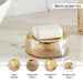 Enigma Glass Soap Dish 13X9X3Cm-Gold Pan Home