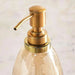 Enigma Glass Soap Dispenser 7X7X19Cm -Gold Pan Home