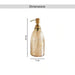 Enigma Glass Soap Dispenser 7X7X19Cm -Gold Pan Home