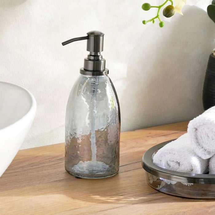 Enigma Glass Soap Dispenser 7X7X19Cm - Ombre Pan Home