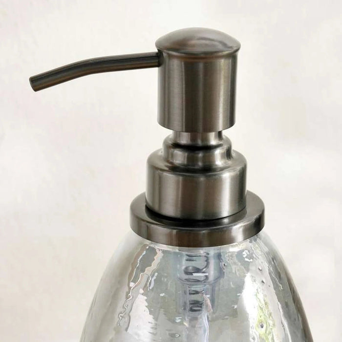 Enigma Glass Soap Dispenser 7X7X19Cm - Ombre Pan Home