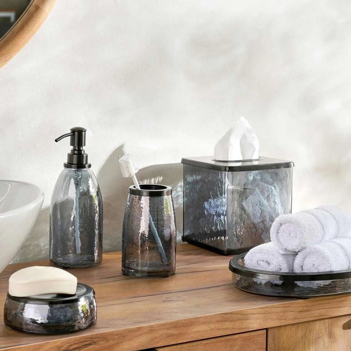 Enigma Glass Soap Dispenser 7X7X19Cm - Ombre Pan Home