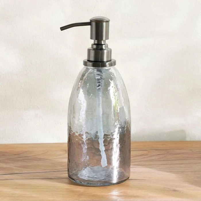 Enigma Glass Soap Dispenser 7X7X19Cm - Ombre Pan Home