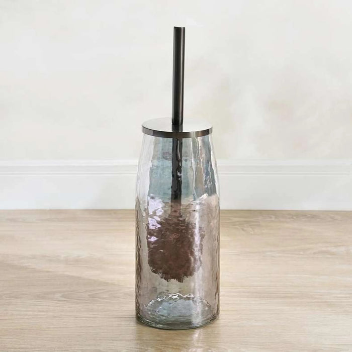 Enigma Glass Toilet Brush Holder 10X10X40Cm - Ombre