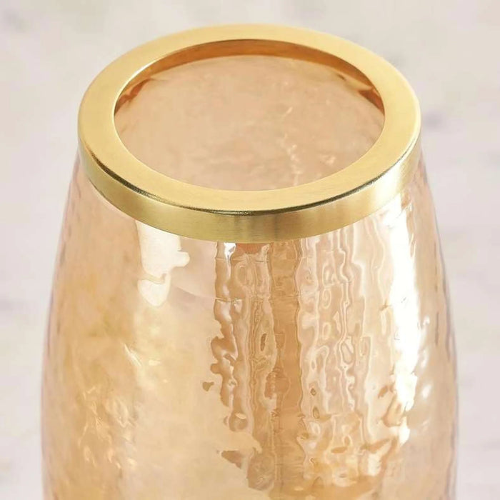 Enigma Glass Tumbler 7.5X7.5X12Cm-Gold