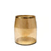 Enigma Glass Waste Bin 20X20X25Cm-Gold Pan Home