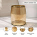 Enigma Glass Waste Bin 20X20X25Cm-Gold Pan Home