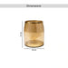 Enigma Glass Waste Bin 20X20X25Cm-Gold Pan Home