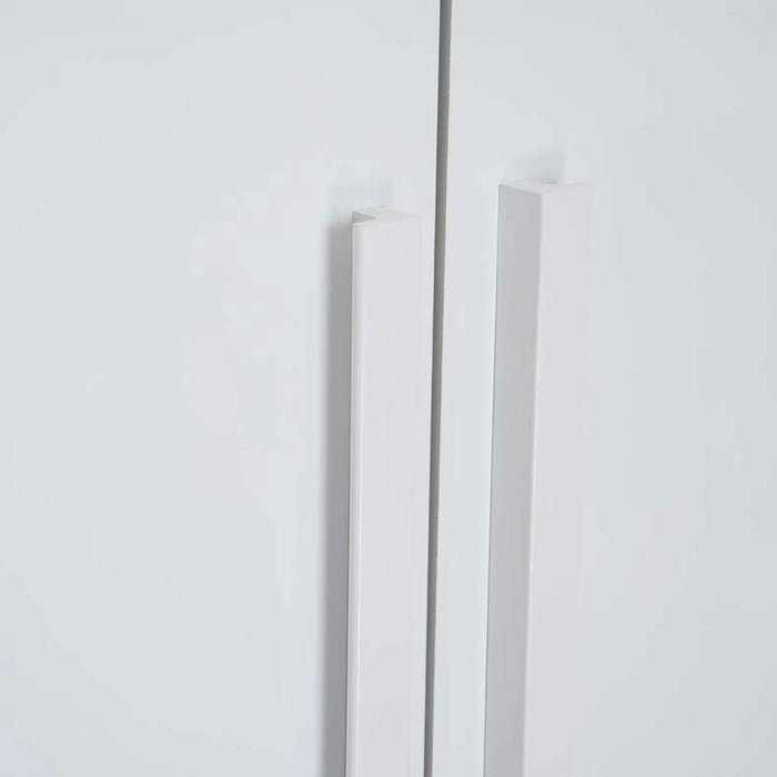 Enstatite 4 Door Wardrobe With 2 Drawers - White