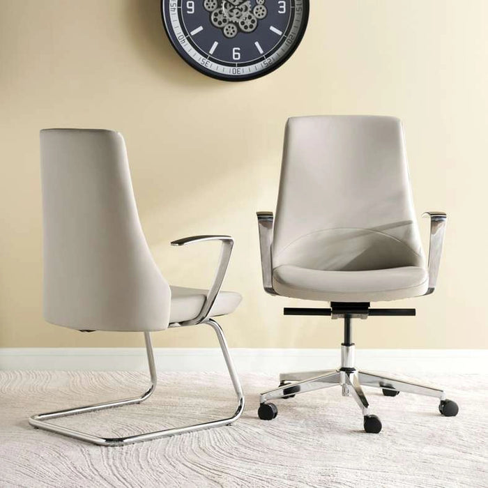 Ergoflex Medium Back Office Chair - Beige