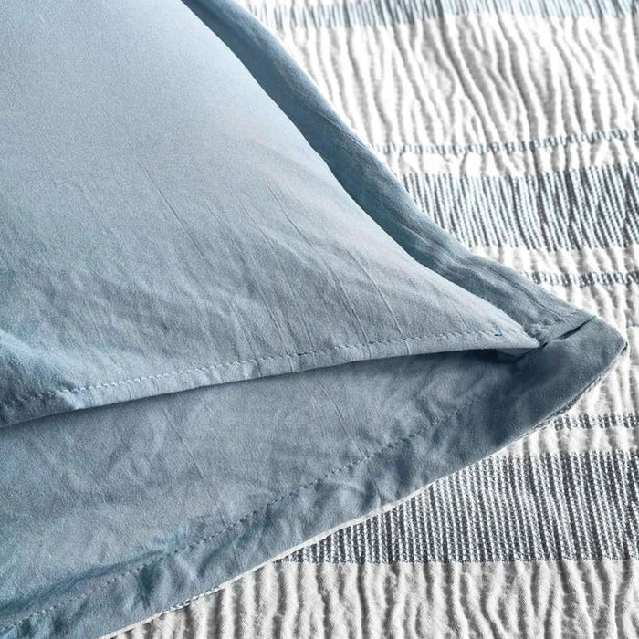 Erica 3-Piece Waffle Stripe King Comforter Set  240X260Cm - Grey