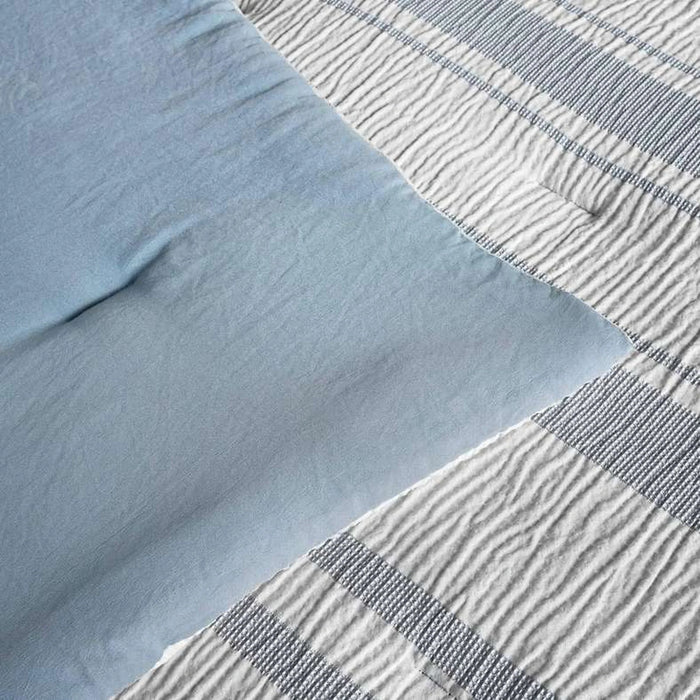 Erica 3-Piece Waffle Stripe King Comforter Set  240X260Cm - Grey